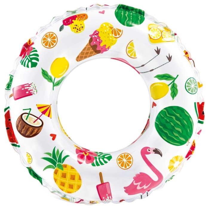 Круг для плавания &laquo;Яркий&raquo;, d=51 см, от 3-6 лет, цвет МИКС, 59230NP INTEX