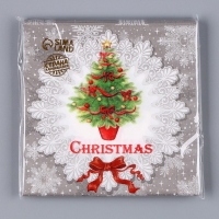 Салфетки бумажные &laquo;Ёлочка&raquo;, набор 20 шт., 33&times;33 см