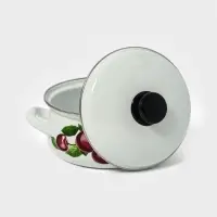 Кастр.сфер. 2л (белая)Вишневый сад