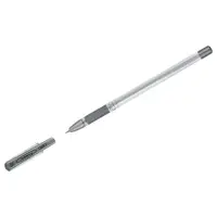 Ручка шариковая Cello "Finegrip" узел 0.7мм, синие чернила, резиновый грип (держатель), серо-серебристый корпус