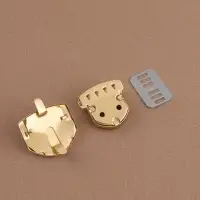 Застёжка для сумки, 3.3&times;3 см, цвет золотой
