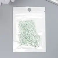 Бисер стекло 8/0 "Цветная серединка. Мята" 10 гр