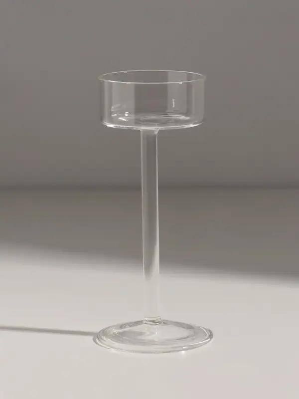 Подсвечник стекло "Моник" прозрачный d=5,4 см набор 3 шт 6,5х15 6,5х11 см 6,5х17 см