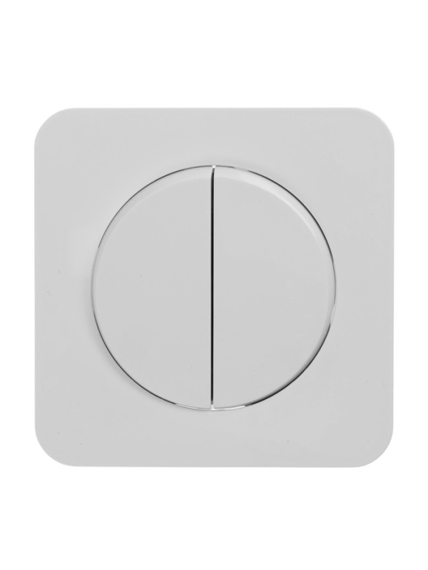 Выключатель проходной, серия "Circular", 10 А, 2 кл., скрытый, белый