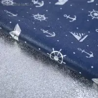 Плёнка упаковочная фольгированная &laquo;Море&raquo;, 70 &times; 50 см