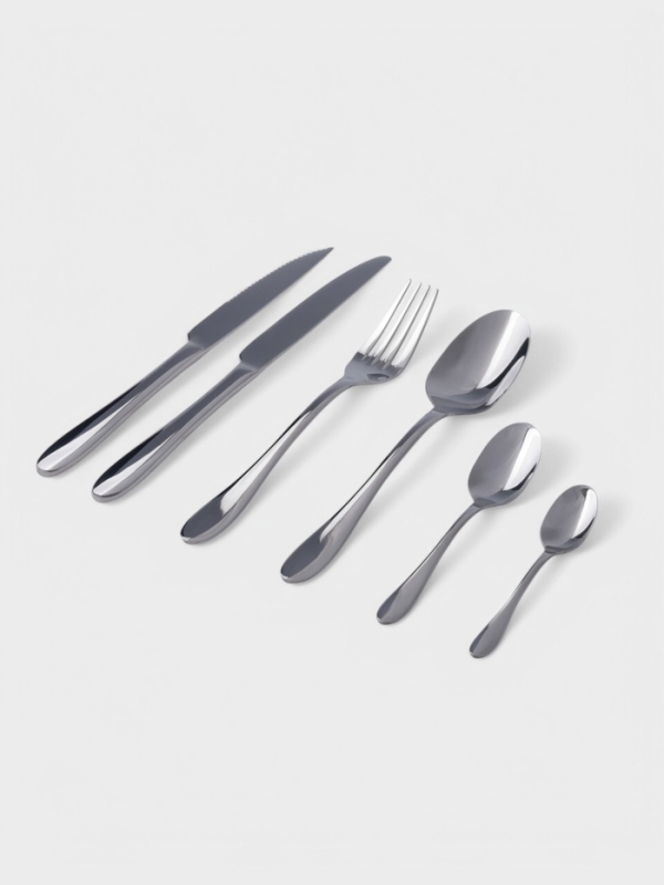 Столовая ложка Hanna Kn&ouml;vell Svartan, 20.7 см, толщина 2.5 мм, нержавеющая сталь, серебристая