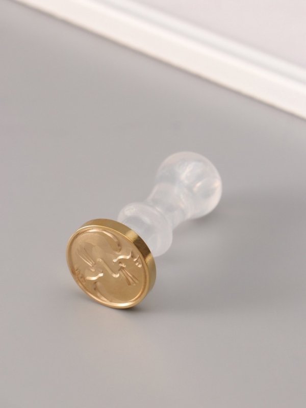 Сургучный набор "Котики Инь-Ян" печать, ручка, сургуч 12,5х10х3,6 см