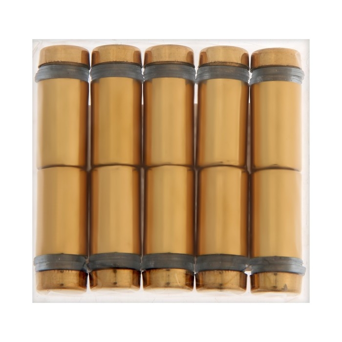 Дистанционный держатель для табличек, 12х25 мм, цвет золото,набор 10 шт.