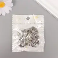 Металлический элемент, декоративная подвеска &laquo;Арт Узор. Дерево жизни&raquo;, серебро, 2.6&times;2.3 см