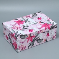 Набор коробок 10 в 1, упаковка подарочная, &laquo;Цветочный сад&raquo;, 12 х 7 х 4 - 32.5 х 20 х 12.5 см