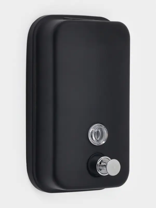 Диспенсер для жидкого мыла St&ouml;lz, механический, 800 мл, нержавеющая сталь, чёрный