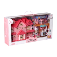 Дом для зверей &laquo;Зайчики: сказочная вилла&raquo;, с набором мебели и аксессуаров