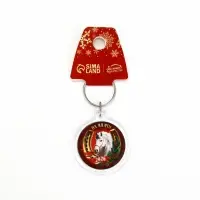 Брелок из пластика &laquo;С Новым годом&raquo;, 6 шт., 5&times;4 см, МИКС