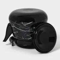 Чайник кон. с мет.р. 3,5л (черная)Черный мрамор