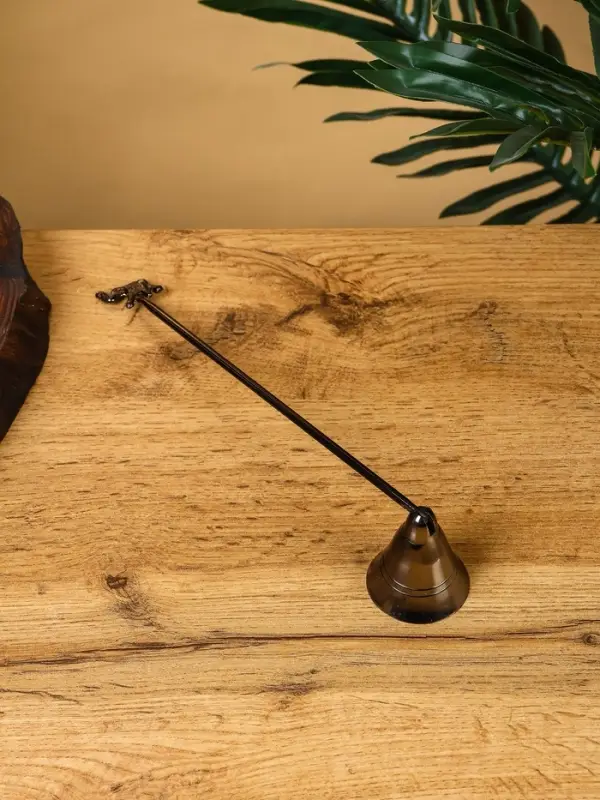 Гаситель для свечей &laquo;Слоник&raquo;, 23 см, латунь