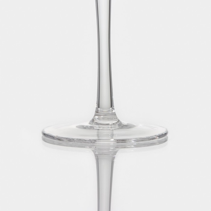 Бокал для вина стеклянный Magistro &laquo;Жемчуг&raquo;, 300 мл, 8,5&times;22 см, с золотой отводкой