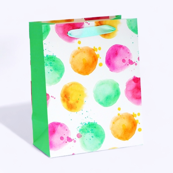 Пакет ламинированный &laquo;Акварельное конфетти&raquo;,MS  18 &times; 23 &times; 10 см