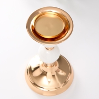 Подсвечник металл на 1 свечу d=5,8 см "Тулуза" 11,5х11,5х20 см