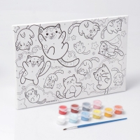 Картина по номерам для детей &laquo;Парящие котята&raquo;, 20 х 30 см