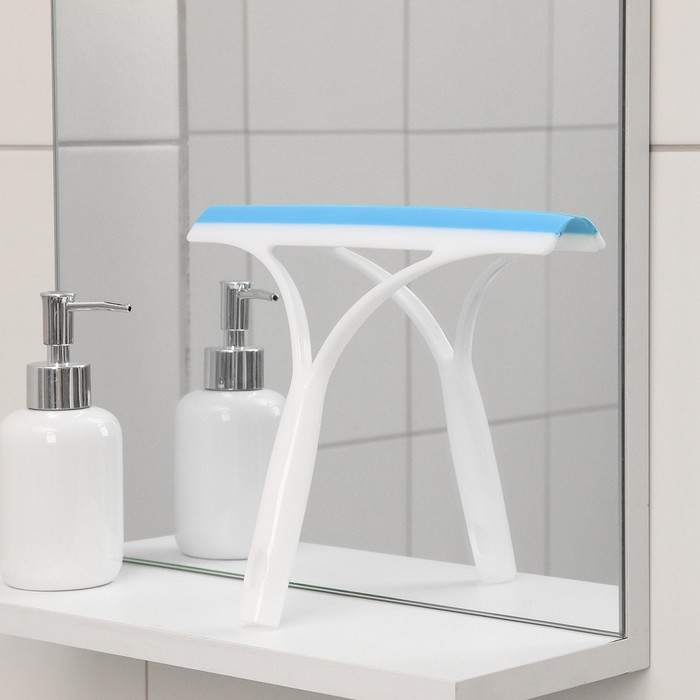 Водосгон силиконовый Доляна &laquo;Помощник&raquo;, 25&times;21 см, цвет МИКС