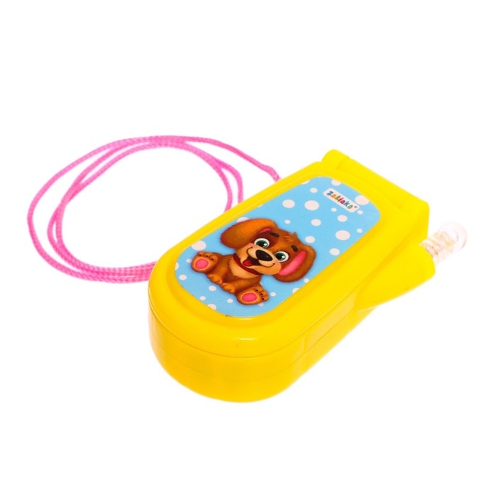 Музыкальный телефон &laquo;Домашние питомцы&raquo;, русская озвучка, световые эффекты, работает от батареек, МИКС