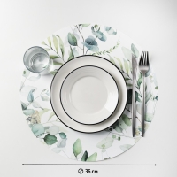 Салфетка сервировочная на стол &laquo;Акварель&raquo;, d=36 см