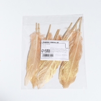 Перья для декора, золото полная окраска , 13-15 см 10 шт