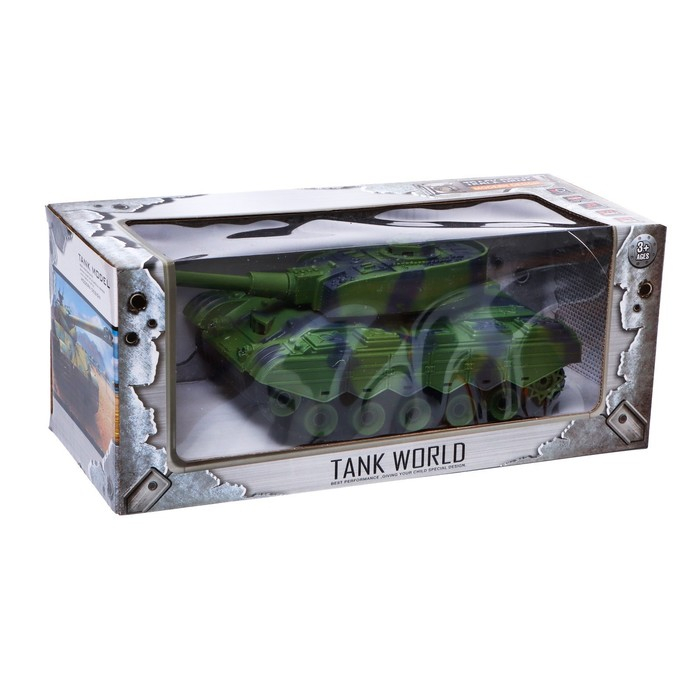 Танк радиоуправляемый &laquo;Армия&raquo;, работает от аккумулятора, световые и звуковые эффекты, цвет МИКС