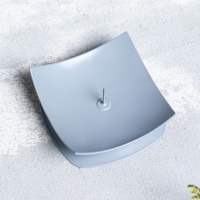 Подсвечник "Кварта" металл на 1 свечу, 7х2,7 см, серый