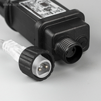 Неоновая фигура &laquo;Снежинка&raquo;, 37 см, 288 LED, 12 В, 8 режимов, свечение белое/тёплое белое