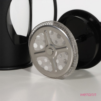 Чайник заварочный френч - пресс Доляна &laquo;Оливер&raquo;, 600 мл, стекло, цвет чёрный