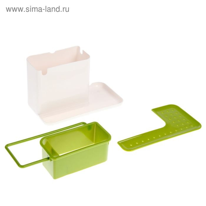 Подставка для ванных и кухонных принадлежностей, 21&times;11&times;12 см, цвет МИКС
