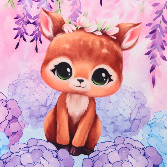 Сумка детская &laquo;Оленёнок&raquo;, 35 &times; 30 см, цвет фиолетовый