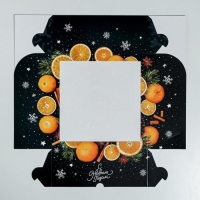 Коробка для капкейков &laquo;Новогодняя&raquo; 25 х 25 х 10 см, Новый год