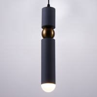 Светильник BayerLux "Элит" 1хЕ27 40Вт серый-золото 6х6х130 см.