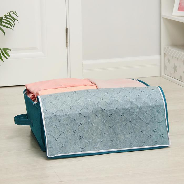 Кофр для хранения вещей &laquo;Синеглазка&raquo;, 49&times;36&times;21 см, цвет синий