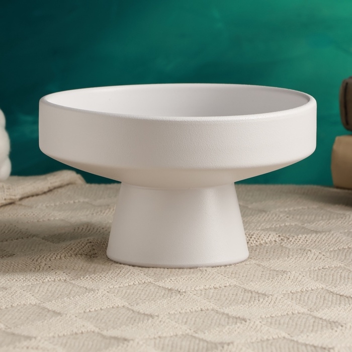 Кашпо - подставка "Кристофер", 16х16х10см, белое