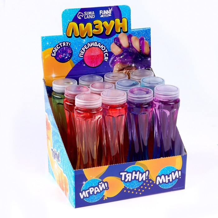 Лизун - слайм &laquo;Колба&raquo;, цвета МИКС
