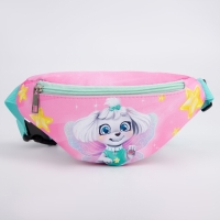 Сумка детская для девочки поясная &laquo;Собака&raquo; 20 см х 10 см х 6 см