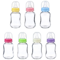 Бутылочка для кормления, классическое горло, стекло, быстрый поток, от 6 мес., 150 мл., цвет МИКС