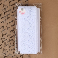 Кружево капроновое, 60 мм &times; 10 &plusmn; 1 м, цвет белый