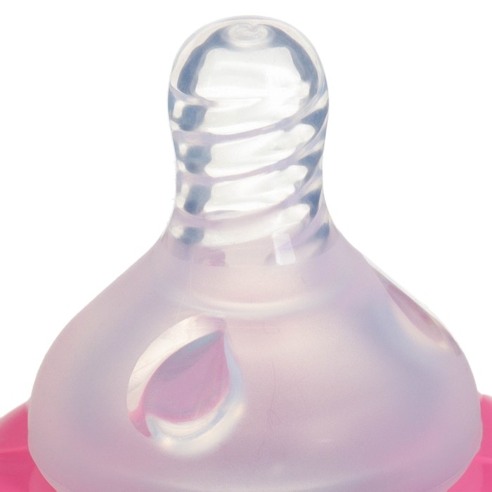 Бутылочка для кормления, широкое горло, средний поток от 3 мес., 270 мл., &laquo;Единорог&raquo;, M&B