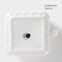 Банка для хранения сыпучих продуктов с ложкой BellaTenero, 750 мл, 14,5&times;11 см, с бамбуковой крышкой, фарфоровые, цвет белый