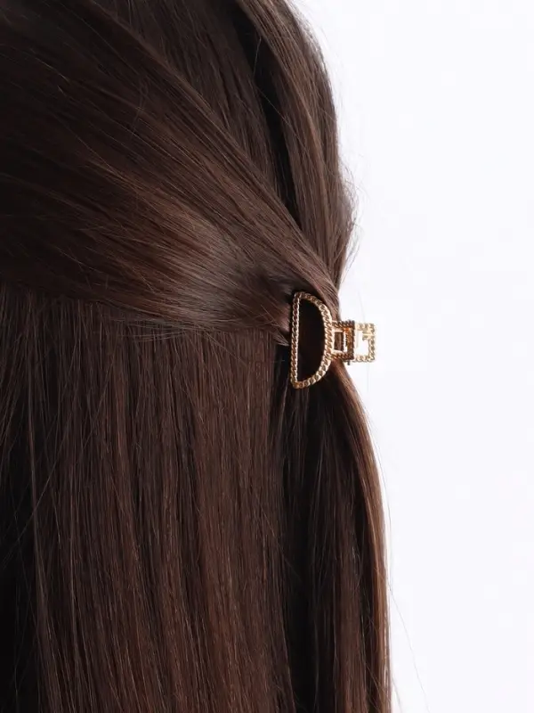 Крабик для волос &laquo;Эмма&raquo;, дуга, 2.5 см, золото