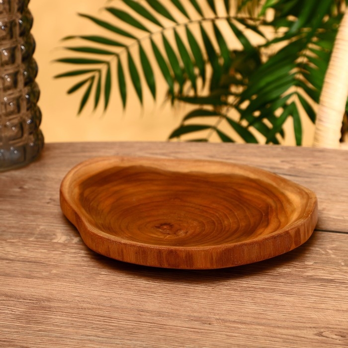 Блюдо, 29-27 см, тиковое дерево