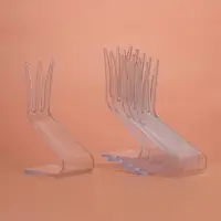 Шпажка пластиковая одноразовая для канапе &laquo;Трезубец&raquo;, прозрачная