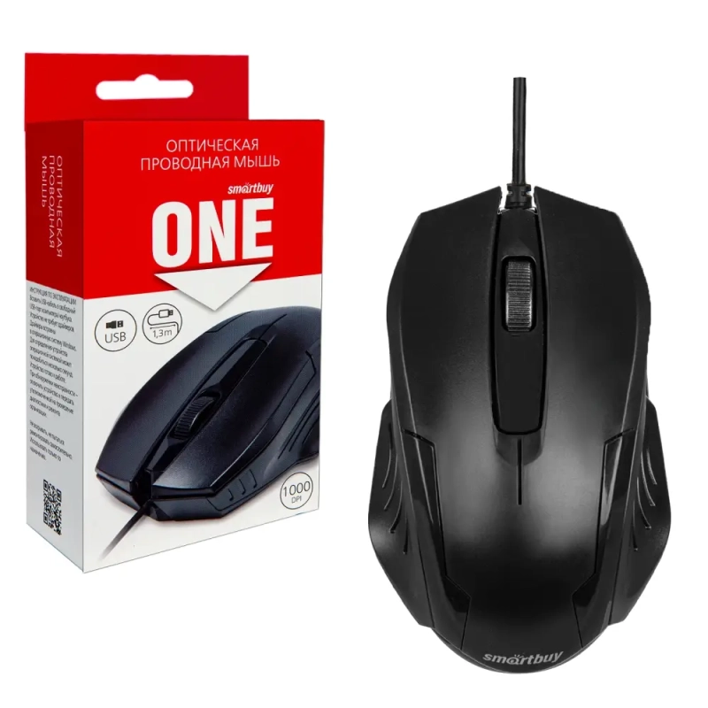 Мышь проводная Smartbuy ONE 210-K черная
