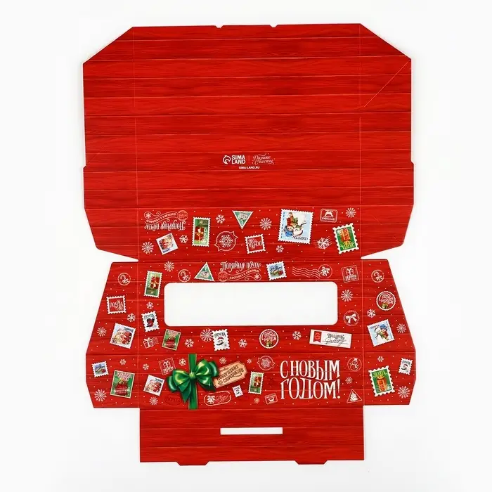 Коробка складная &laquo;Новогодняя почта&raquo;, 17 х 7 х 4 см