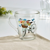 Кружка стеклянная &laquo;Грация. Романтика&raquo;, 250 мл
