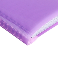 Тетрадь-папка А4 80л кл "FolderBook", пласт обл на закрыт греб с клапан на резинке, фиолет